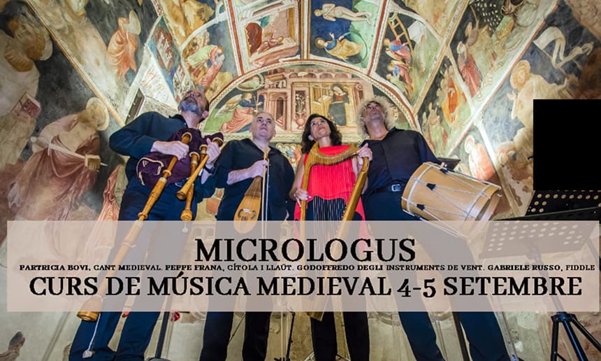 Miembros del ensemble Micrologus impartirán talleres sobre instrumentos medievales en el CIMM
