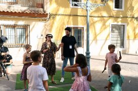Anacronía en la Plaza de la Iglesia de Librilla