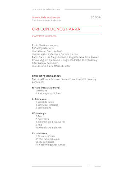 El Orfeón Donostiarra celebra su 125 aniversario en la inauguración de la 30ª edición del Otoño Musical Soriano
