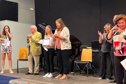 María de Frutos Jimeno, ganadora del V Concurso Internacional de Composición María de Pablos María de Frutos Jimeno, ganadora del primer premio.