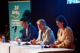 Rafael Sánchez-Araña, Pedro Justo y Sara Mateos.