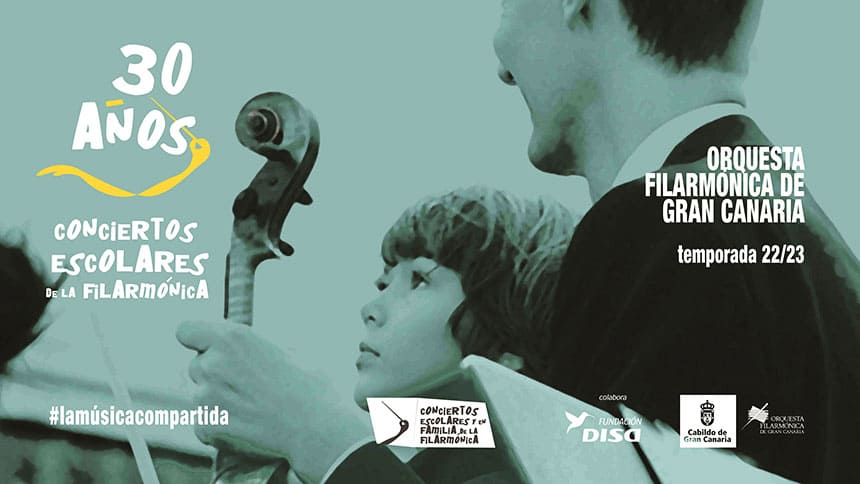La Fundación OFGC y la Fundación DISA presentan los 30 años de los Conciertos Escolares de la OFGC