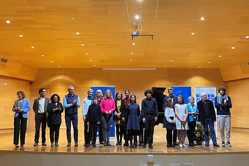Adrián Terán González y Claudia Gema Melero Villafranca, ganadores 26 Premio Infantil de Piano Santa Cecilia–Premio Hazen