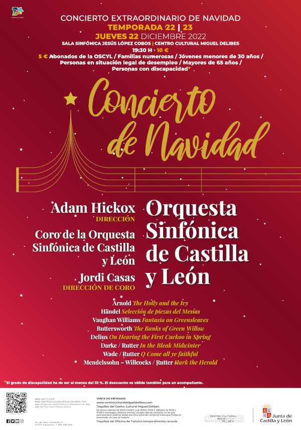 La Orquesta Sinfónica de Castilla y León dirigida, ofrece el «Concierto Extraordinario de Navidad» La Orquesta Sinfónica de Castilla y León dirigida, ofrece el «Concierto Extraordinario de Navidad»
