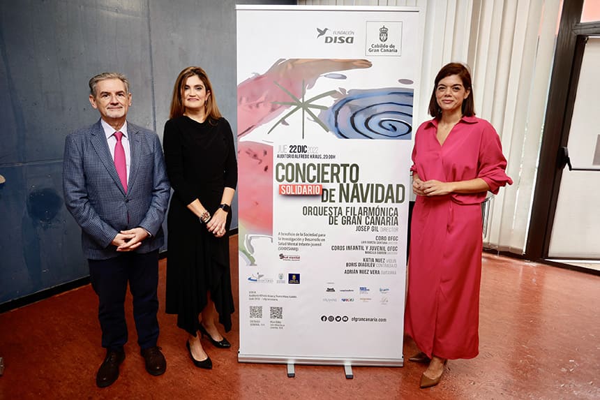 La OFGC y sus Coros celebran el Concierto Solidario de Navidad del Cabildo de Gran Canaria y la Fundación DISA
