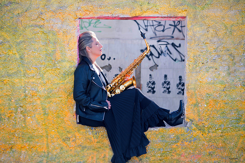 La saxofonista Xelo Giner actúa el sábado en el Guggenheim dentro del XIII Circuito Musikagileak