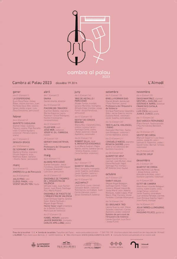 El Palau de la Música impulsa la quinta edición del ciclo “Cambra al Palau”