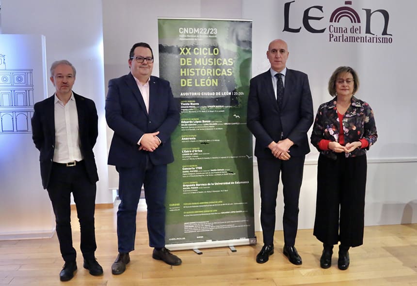 El CNDM y el Ayuntamiento de León promueven la vigésima edición del ciclo de Músicas Históricas de León