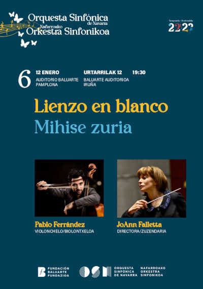 El violonchelista Pablo Ferrández, solista estelar del nuevo concierto de abono de la OSN, Lienzo en blanco / Mihise zuria