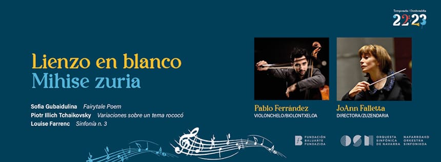 El violonchelista Pablo Ferrández, solista estelar del nuevo concierto de abono de la OSN, Lienzo en blanco / Mihise zuria