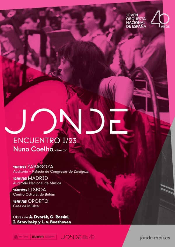 Nuno Coelho dirige a la Joven Orquesta Nacional de España en una gira de conciertos por España y Portugal