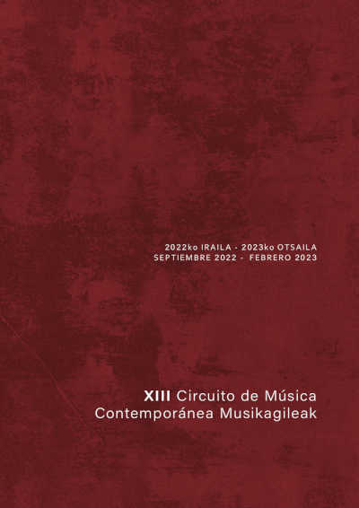 Musikene acogerá un concierto y una conferencia del Dúo TAOS dentro del Circuito Musikagileak