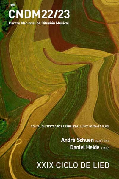 Andrè Schuen regresa al ciclo de Lied del CNDM y el Teatro de la Zarzuela con una obra cumbre del género