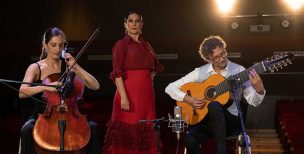 Homenaje a María de la O Lejárraga por el "Trío Fuego Fatuo", en "Las noches del Monumental" de RTVE Trio-Fuego-Fatuo - CONCHA-CASATEJADA