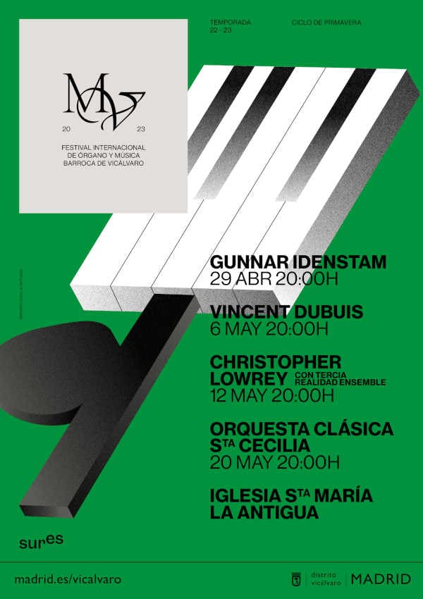 Gunnar Idenstam, Vincent Dubois y Christopher Lowrey en el Festival Internacional de Órgano y Música Barroca de Vicálvaro