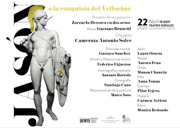 Estreno en tiempos modernos de la zarzuela “Jasón o la Conquista del Vellocino” de Cayetano Brunetti