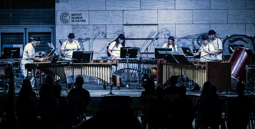 El grupo Neopercusión homenajea al compositor griego Iannis Xenakis en el centenario de su nacimiento El grupo Neopercusión homenajea al compositor griego Iannis Xenakis en el centenario de su nacimiento