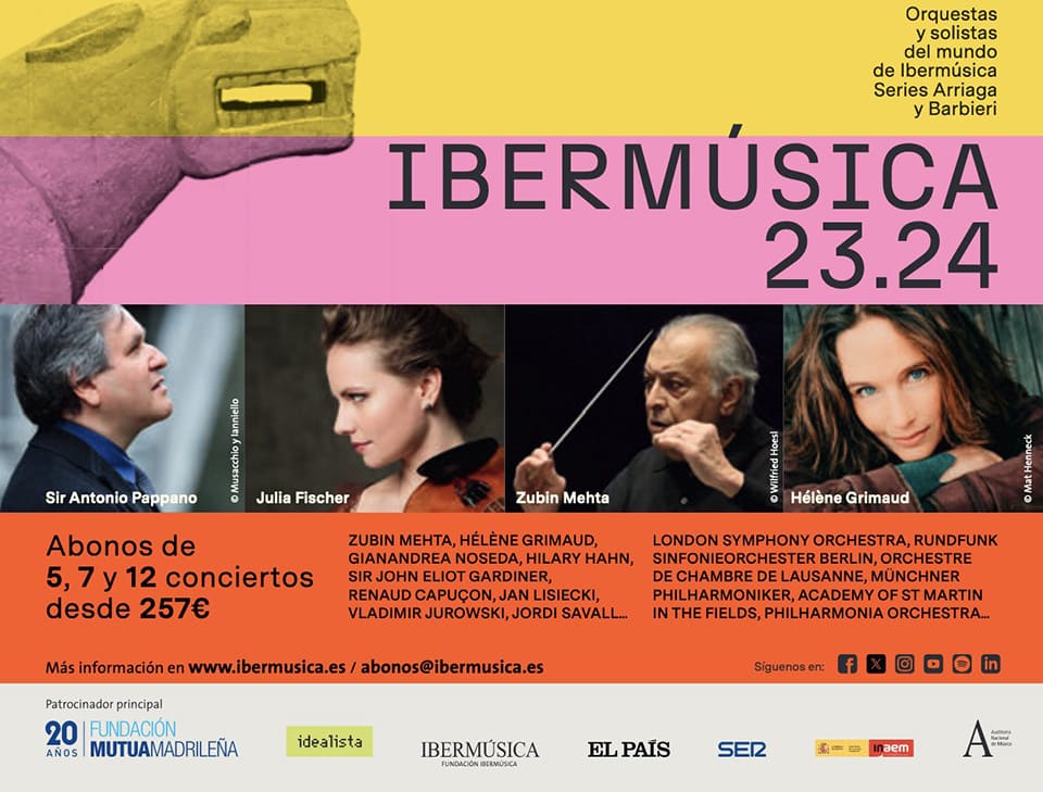 Ibermúsica presenta su temporada 2023/2024 con 24 citas en sus series y un concierto extraordinario de Navidad