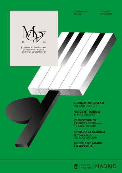 Gunnar Idenstam, Vincent Dubois y Christopher Lowrey en el Festival Internacional de Órgano y Música Barroca de Vicálvaro