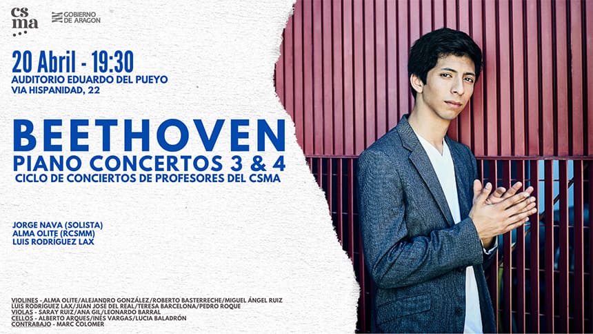 Beethoven regresa al Eduardo del Pueyo en el ciclo de profesores del CSMA Beethoven regresa al Eduardo del Pueyo en el ciclo de profesores del CSMA