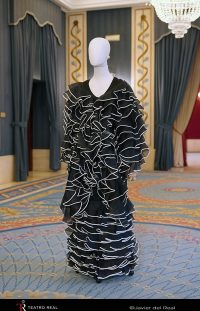 Vestido con etiqueta Elio Berhanyer. Berganza lo viste en el Teatro Real en 1976.
