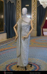Vestido EISA (Balenciaga, Madrid). Lo lleva en concierto con la Societá del Quartetto di Milano en la temporada 1964-65.