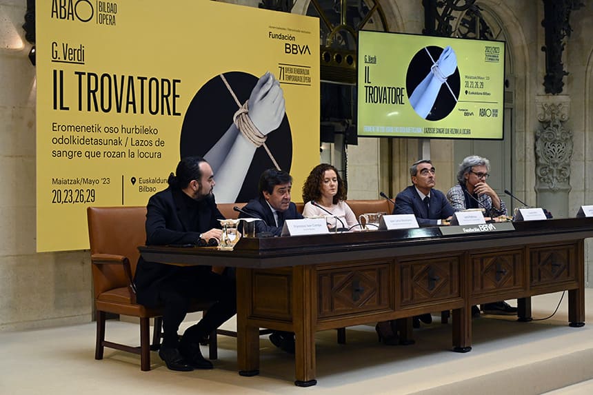 Un espectacular cuarteto vocal clausura la temporada de ABAO Bilbao Opera con Il Trovatore de Verdi Un espectacular cuarteto vocal clausura la temporada de ABAO Bilbao Opera con Il Trovatore de Verdi