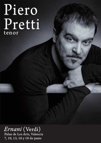 Piero Pretti vuelve como protagonista de Ernani al Palau de Les Arts de Valencia
