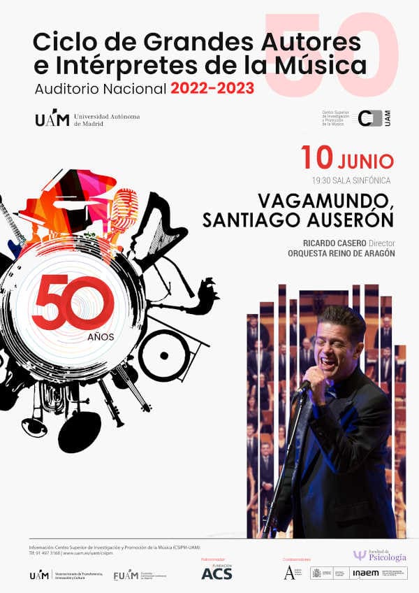 Santiago Auserón presenta en Madrid “Vagamundo”, en un concierto organizado por el CSIPM de la UAM