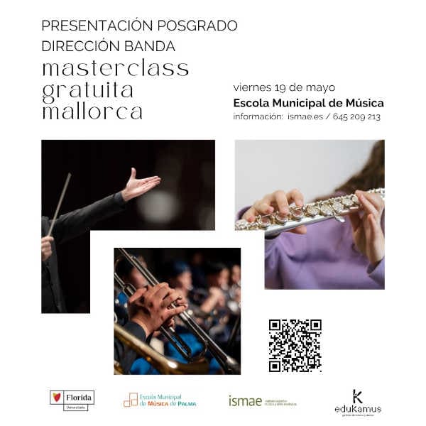 ISMAE y Florida Universitària imparten en Baleares una nueva edición del Diploma de Especialización en Dirección de Banda