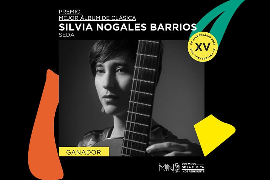 La guitarrista Silvia Nogales gana el Premio MIN a mejor álbum de clásica con Seda