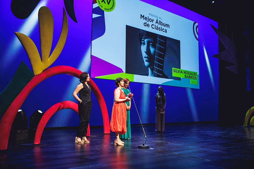 La guitarrista Silvia Nogales gana el Premio MIN a mejor álbum de clásica con Seda