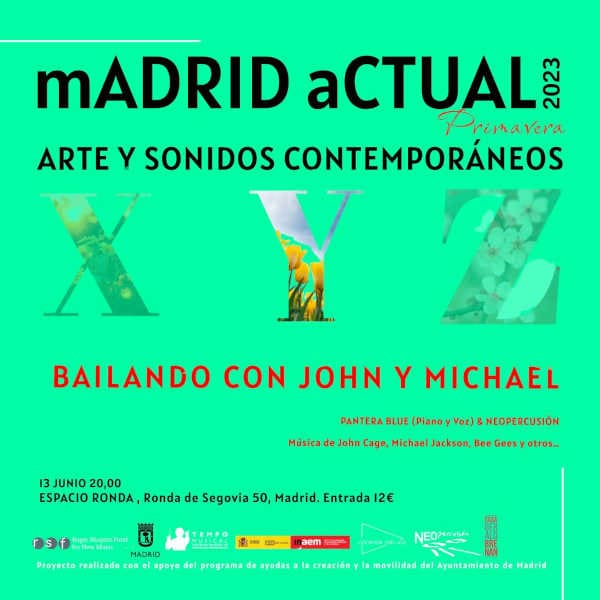 mADRID aCTUAL 2023 con danza y música a través de los sentidos y la improvisación del movimiento