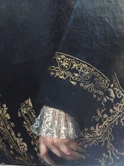 Detalle del retrato de Cayetano Brunetti