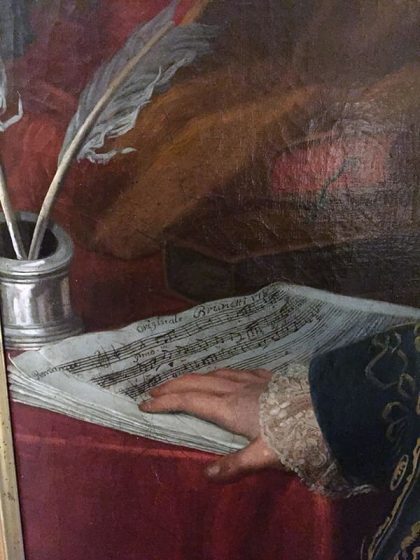 Detalle del retrato de Cayetano Brunetti