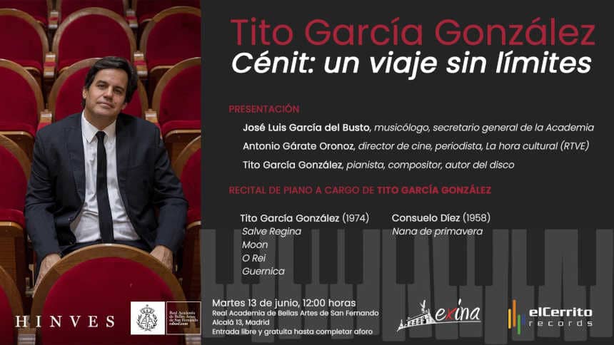 El pianista Tito García González presenta Cénit: un viaje sin límites y estrena Nana de primavera El pianista Tito García González presenta Cénit: un viaje sin límites y estrena Nana de primavera