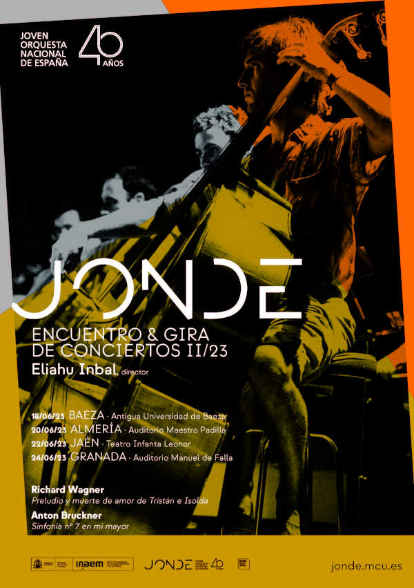 La JONDE interpreta a Wagner y Bruckner con el director Eliahu Inbal en una gira de conciertos por Andalucía