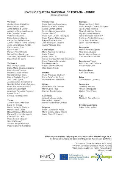 La JONDE interpreta a Wagner y Bruckner con el director Eliahu Inbal en una gira de conciertos por Andalucía