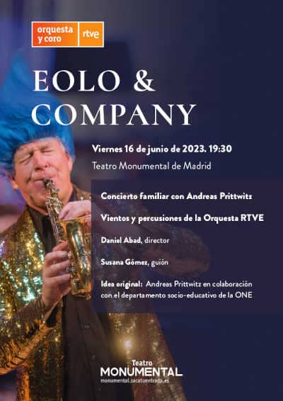 Concierto familiar «Eolo & Company», con Andreas Prittwitz y la Orquesta Sinfónica RTVE