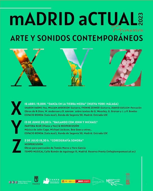 mADRID aCTUAL 2023 con danza y música a través de los sentidos y la improvisación del movimiento