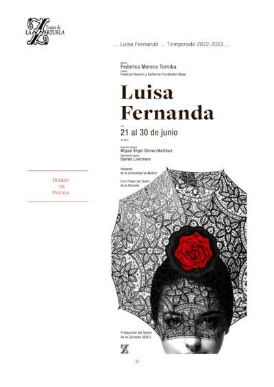 El Teatro de la Zarzuela repone la exitosa «Luisa Fernanda» del director de escena Davide Livermore