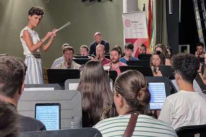 Ensayo de la Banda Sinfónica de Esmar en el marco de los cursos de composición y dirección de la Berklee College of Music.