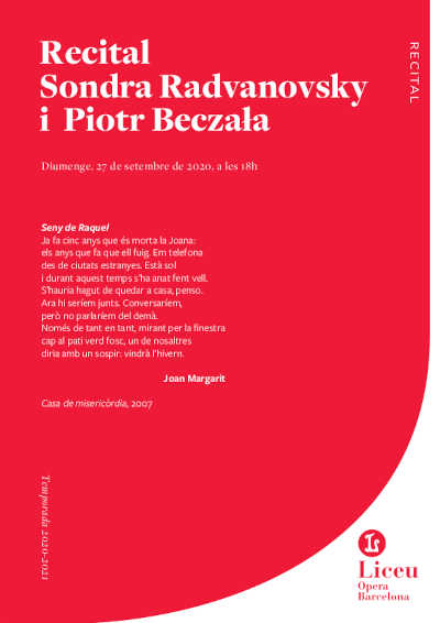 Recital de Sondra Radvanovsky y Piotr Beczała en el Gran Teatre del Liceu