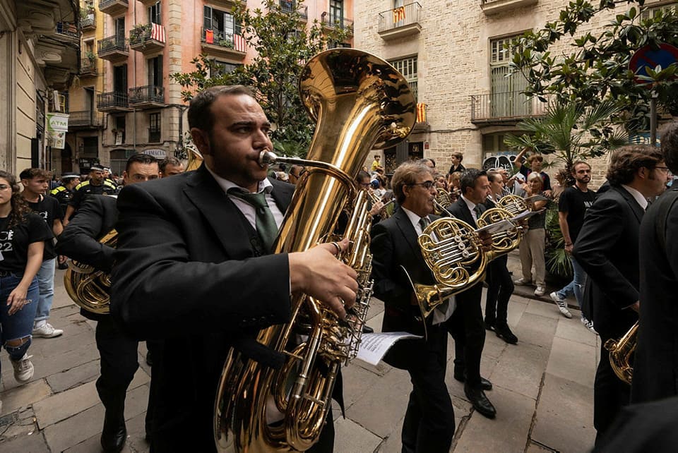 La Banda Municipal de Barcelona (BMB) celebra con la ciudadanía las fiestas de otoño de Barcelona