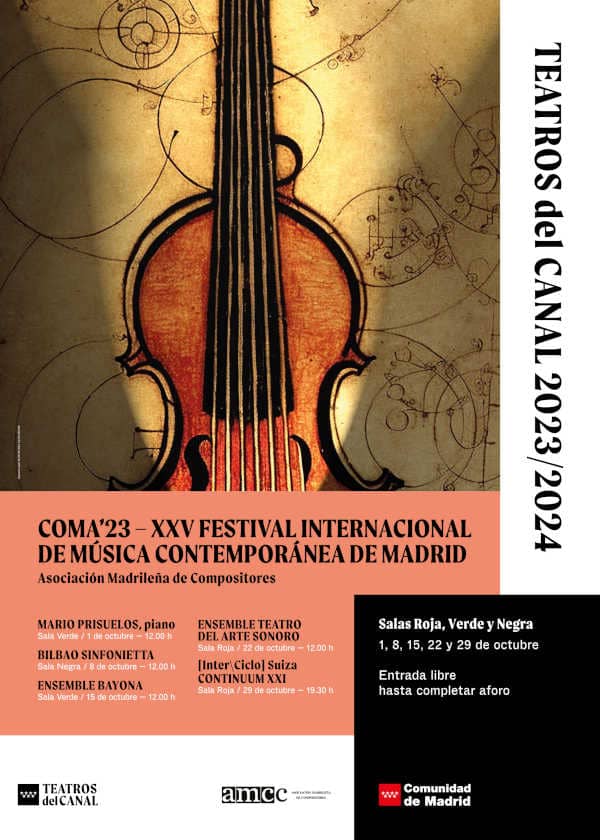 Cinco conciertos del Festival Internacional de Música Contemporánea en Canal