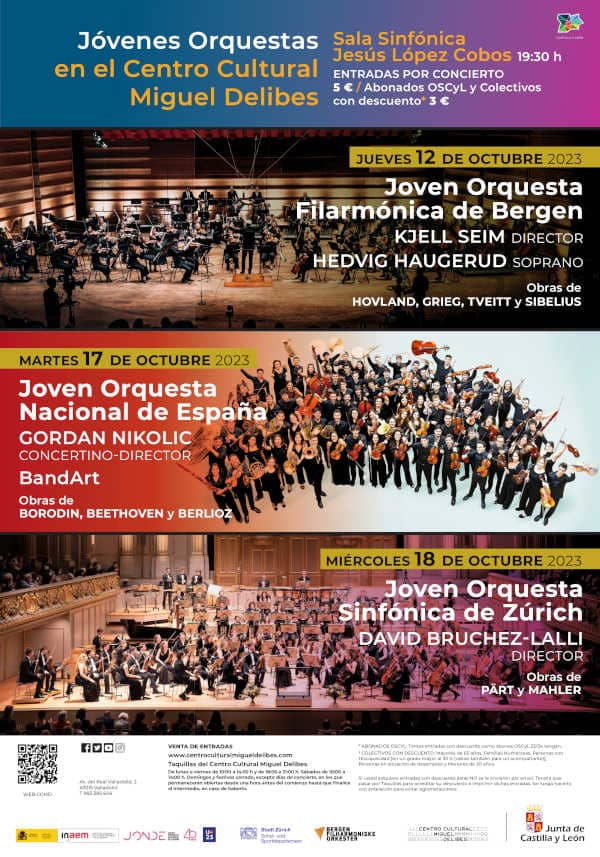 El Centro Cultural Miguel Delibes acoge tres conciertos de jóvenes orquestas internacionales de Noruega, Suiza y España