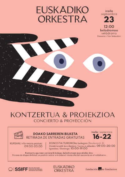 «Concierto & Proyección» con la Euskadiko Orkestra en el Velódromo el 23 de septiembre