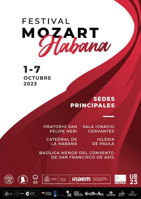 El Centro Nacional de Difusión Musical lleva la mejor música española al Festival Mozart Habana en Cuba