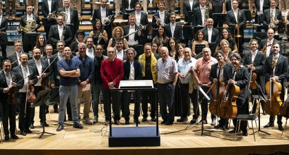 La Orquesta Filarmónica de Gran Canaria graba el Himno Oficial de la Unión Deportiva Las Palmas