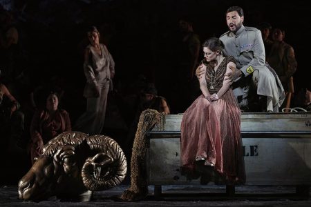 Inauguración de la Temporada 2023 – 2024 del Teatro Real con una nueva versión de Medea Marina Monzó (Dircé) y Francesco Demuro (Jasón)